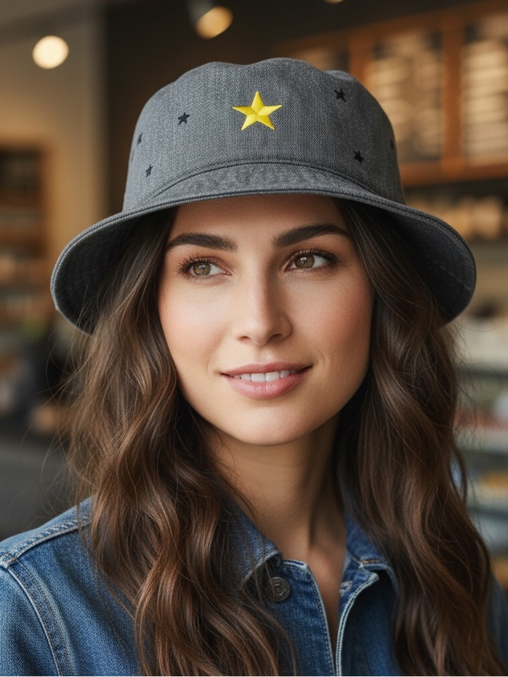 Frapbois Eri Utsugi Japanese Denim Bucket Hat